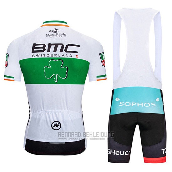 2019 Fahrradbekleidung BMC Wei Grun Trikot Kurzarm und Overall - zum Schließen ins Bild klicken